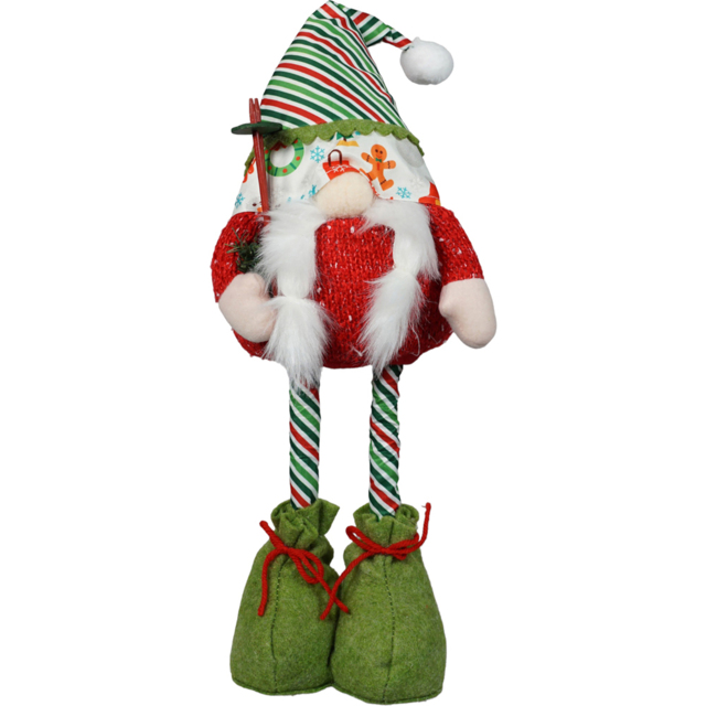 Xmas Haus Freya Festive Gonk with Extendable Legs - Size: 340 x 200 x 150cm - Red - Wilko - image 1