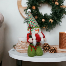 Xmas Haus Freya Festive Gonk with Extendable Legs - Size: 340 x 200 x 150cm - Red - Wilko - thumbnail 6