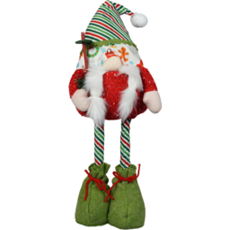 Xmas Haus Freya Festive Gonk with Extendable Legs - Size: 340 x 200 x 150cm - Red - Wilko - thumbnail 1
