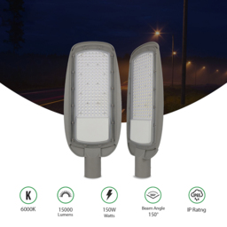 ENER-J 150W 6000K LED Streetlights - Size: 26.5 x 9 x 9cm - White - Wilko - thumbnail 7