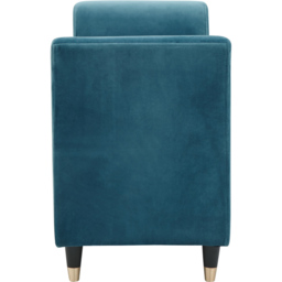 GFW Genoa Teal Blue Upholstered Window Seat With Storage - Size: 41 x 107 x 58cm - Wilko - thumbnail 6