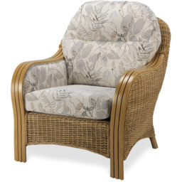 Desser Centurion 4 Seater Leafy Natural Rattan Sofa Set - Multi - Wilko - thumbnail 6