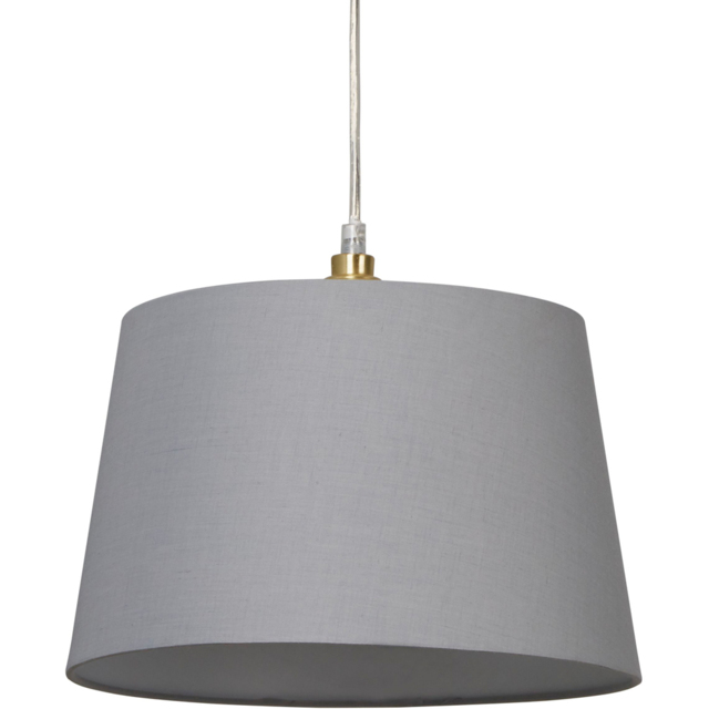 Lighting Collection Yates Light Grey Tapered Drum Lamp Shade 30cm - Size: 7.5 x 31.5 x 31.5cm - Wilko - image 1