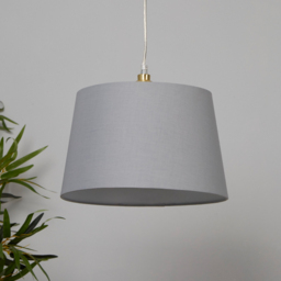 Lighting Collection Yates Light Grey Tapered Drum Lamp Shade 30cm - Size: 7.5 x 31.5 x 31.5cm - Wilko - thumbnail 3