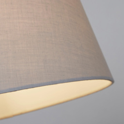 Lighting Collection Yates Light Grey Tapered Drum Lamp Shade 30cm - Size: 7.5 x 31.5 x 31.5cm - Wilko - thumbnail 5