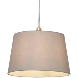 Lighting Collection Yates Light Grey Tapered Drum Lamp Shade 30cm - Size: 7.5 x 31.5 x 31.5cm - Wilko - thumbnail 4