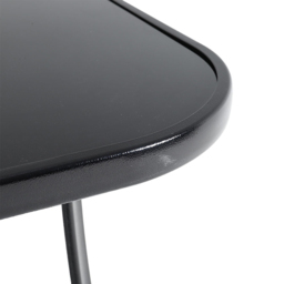 Living and Home Glass 4 Seater Square Garden Dining Table - Black - Wilko - thumbnail 6