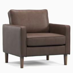 Bexhill 5 Seater Brown Faux Leather Sofa Suite - Wilko - thumbnail 5