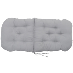 Living and Home Tufted Pad Seat Cushion 60 x 120cm - Grey - Wilko - thumbnail 3