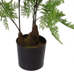 Leaf Moss Fern Artificial Plant Pot 60cm - Size: 60 x 40 x 40cm - Green - Wilko - thumbnail 3