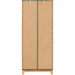 Seconique Cleveland 2 Door White and Grey Metal Effect Wardrobe - Wilko - thumbnail 7