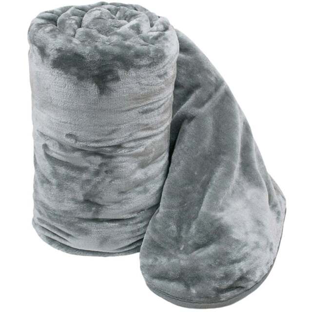 Velosso Silver Mink Throw 200 x 240cm - Size: 200 x 240 x 1cm - Wilko - image 1