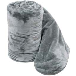 Velosso Silver Mink Throw 200 x 240cm - Size: 200 x 240 x 1cm - Wilko