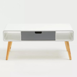 Premier Housewares Single Drawer Single Shelf Milo Coffee Table - Size: 100 x 50 x 45cm - Multi - Interiors by Premier - Wilko - thumbnail 7