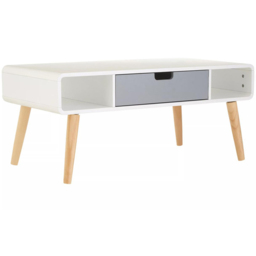 Premier Housewares Single Drawer Single Shelf Milo Coffee Table - Size: 100 x 50 x 45cm - Multi - Interiors by Premier - Wilko - thumbnail 3