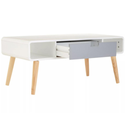 Premier Housewares Single Drawer Single Shelf Milo Coffee Table - Size: 100 x 50 x 45cm - Multi - Interiors by Premier - Wilko - thumbnail 5