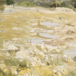 Set of 2 In the Meadows Canvases Green - Wilko - thumbnail 3