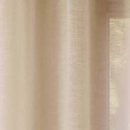 Tyrone Textiles Rhodes Natural Linen Look Rod Pocket Voile Panel Curtains 140 x 137cm - Size: W 140 x D 137cm - Wilko - thumbnail 4