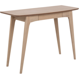 Florence Woodstock Single Drawer Office Desk Oak - Brown - Furniture To Go - Wilko - thumbnail 3
