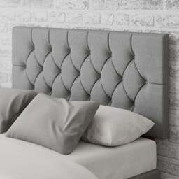 Aspire Furniture Olivier Super King Size Grey Eire Linen Headboard - Aspire Beds - Wilko