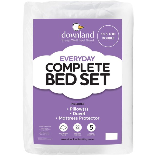 Downland 10.5 Tog Complete Bed Set Double - Wilko - image 1