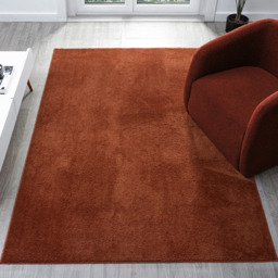 Desire Rugs Comfy Terracotta Anti Slip Felt Backing Rug 160 x 220cm - Orange - Wilko - thumbnail 3