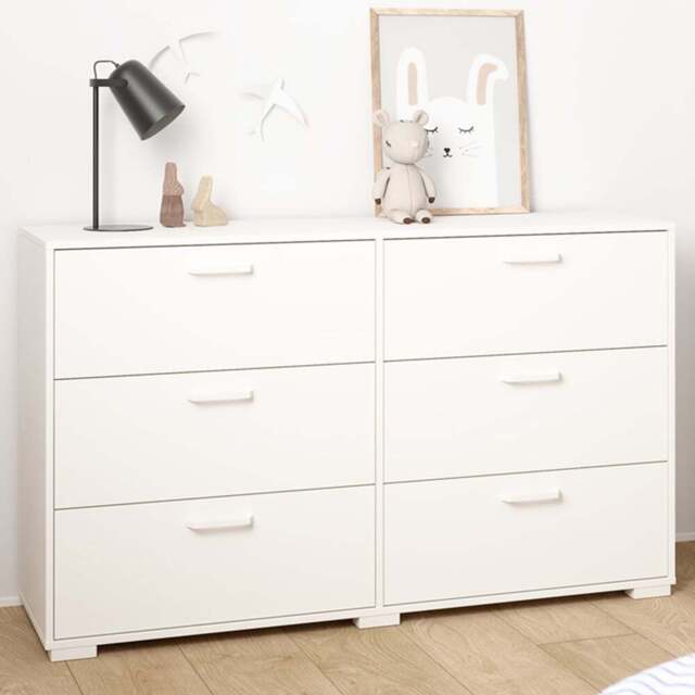 Florence Sofia 6 Drawer White Chest of Drawers - Furniture To Go - Wilko - image 1