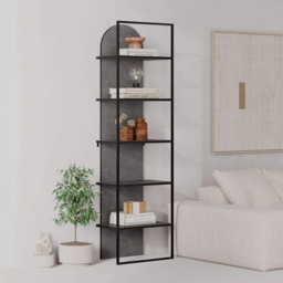 FWStyle Archy 5 Tier Grey Dual Tone Bookcase Display Unit - Size: 5 Shelf - Wilko - thumbnail 7
