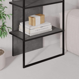 FWStyle Archy 5 Tier Grey Dual Tone Bookcase Display Unit - Size: 5 Shelf - Wilko - thumbnail 6