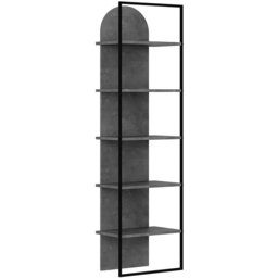 FWStyle Archy 5 Tier Grey Dual Tone Bookcase Display Unit - Size: 5 Shelf - Wilko - thumbnail 3