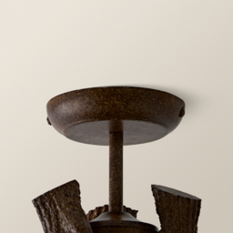 ValueLights Caribou 3 Way Rustic Antler Ceiling Fitting - Size: 34.6 x 40 x 41cm - Brown - Wilko - thumbnail 4