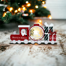 Xmas Haus LED Festive Village Train Ornament - Size: 300 x 145 x 40cm - Red - Wilko - thumbnail 5