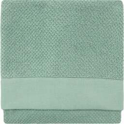 furn. Textured Cotton Smoke Green Bath Sheet - Size: 90 x 150cm - Wilko