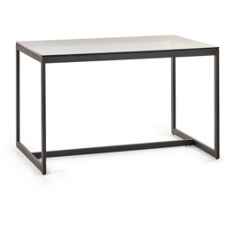 Julian Bowen Chicago Smoked Glass 4 Seater Dining Table - Black - Wilko - thumbnail 3
