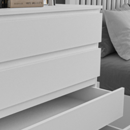 Flair Toivo 4 Drawer White Chest of Drawers - Wilko - thumbnail 4