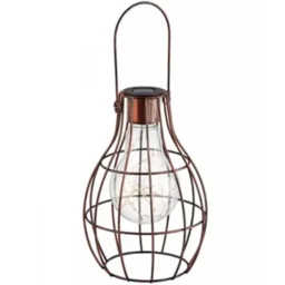 Garden Mile Hanging Firefly Solar LED Lantern Set 3 Pack - Size: 16 x 20 x 12cm - Brown - Wilko - thumbnail 4