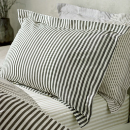 Yard Hebden Single Melange Stripe Cotton Black Duvet Set - Wilko - thumbnail 3