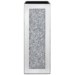 Crushed Crystal Decorative Vase - Size: 13 x 35 x 13cm - Wilko