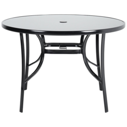 Living and Home 4 Seater Garden Dining Set Black and Grey - Wilko - thumbnail 4
