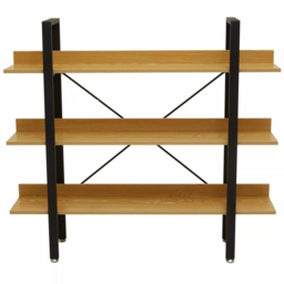 Premier Housewares Laxton 3 Shelf Light Yellow Bookshelf - Multi - Interiors by Premier - Wilko - thumbnail 4
