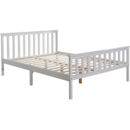 Home Source Florida Small Double White Wooden Bed Frame - Wilko - thumbnail 3