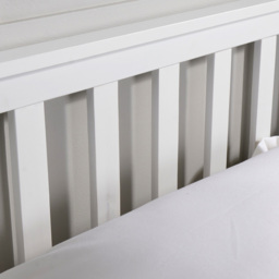 Home Source Florida Small Double White Wooden Bed Frame - Wilko - thumbnail 5
