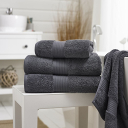 Deyongs Bliss Pima Carbon Hand Towel 2 Pack - Size: 50 x 90cm - Grey - Wilko - thumbnail 3