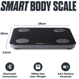 Phoenix Fitness Smart Body Fat Scale with 14 Measurements - Size: 32 x 31 x 35cm - Black - Wilko - thumbnail 6