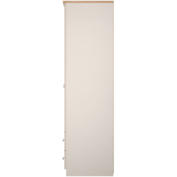 Crowndale Sussex 2 Door 2 Drawer Kashmir Ash and Bardolino Oak Tall Wardrobe Ready Assembled - Kashmir Ash & Bardolino Oak - Wilko - thumbnail 7