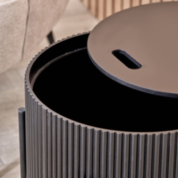 Pacific Lifestyle Henderson Black Wood and Black Metal Storage Side Table - Wilko - thumbnail 5