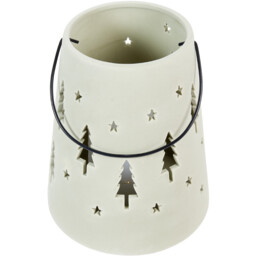 Ceramic Forest Lantern - Frosted Green - Wilko - thumbnail 1