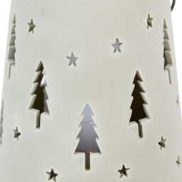 Ceramic Forest Lantern - Frosted Green - Wilko - thumbnail 3
