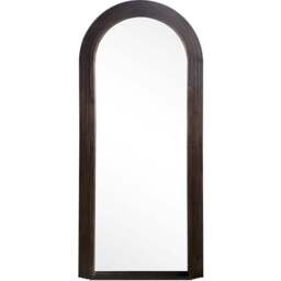 Evie 180 x 80cm Brown Ridged Arch Lean To Mirror - The Port. Co Gallery - Wilko - thumbnail 1
