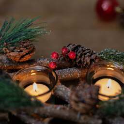 Marco Paul Wooden Branch Triple Tea Table Light Christmas Decoration Ornament - Size: 37 x 15 x 10cm - Brown - Wilko - thumbnail 4